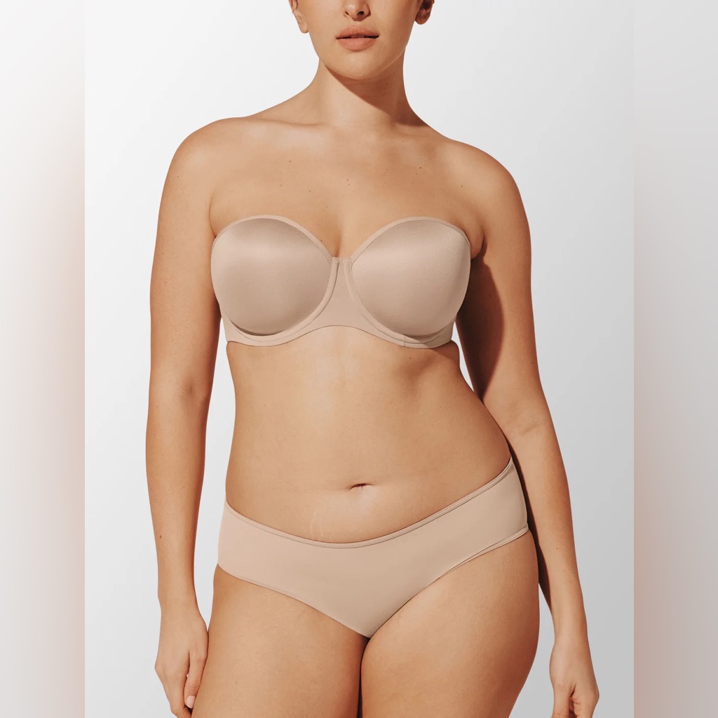 New Thirdlove 24/7 Classic Strapless Black Bra No Strap 36c